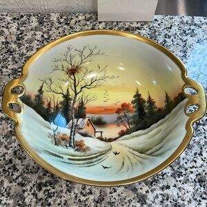 Noritake fall scene bowl